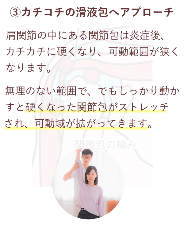 四十肩・五十肩改善のポイント 四十肩・五十肩改善のポイント
